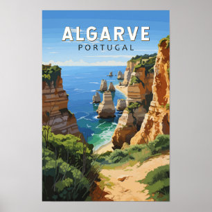 Algarve Portugal Reisen Art Vintag Poster