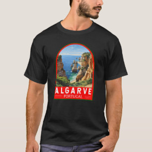 Algarve Portugal Reisen Art Vintag T-Shirt