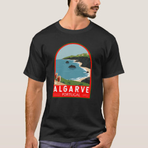 Algarve Portugal Retro-Reise Kunst Vintage T-Shirt