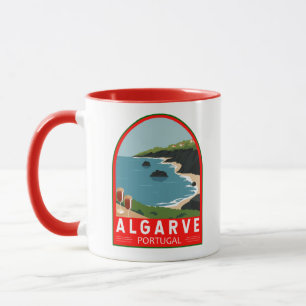 Algarve Portugal Retro Reisen Vintag Tasse