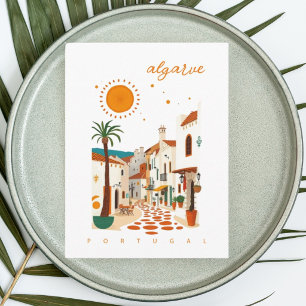 Algarve Portugal Sommer Stadt Urlaub Postkarte