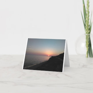 Algarve, Portugal Sunset Feiertagskarte