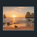 Algarve Portugal Sunset Postkarte<br><div class="desc">Küste Portugals</div>