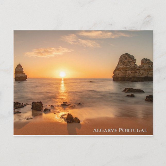 Algarve Portugal Sunset Postkarte (Vorderseite)