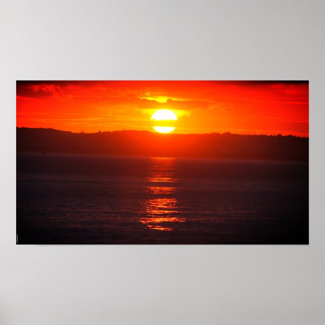 Algarve - Portugal - Sunset - Sonnenuntergang Poster (Vorne)