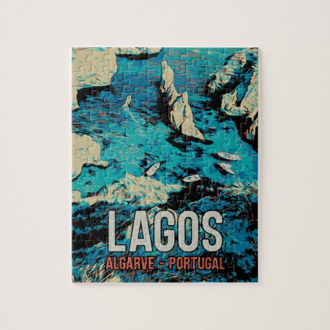 Algarve Portugal Vintage Puzzle (Vertikal)
