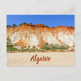 Algarve Praia da Falesia in Portugal Postkarte