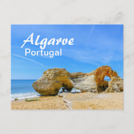 Algarve Rocks am Strand in Portugal Postkarte