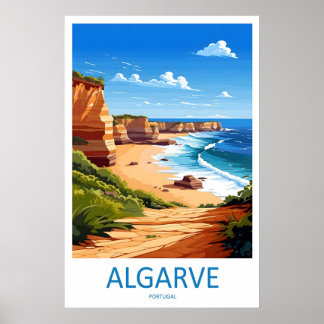 Algarve Travel Vintage Poster National Ski Park