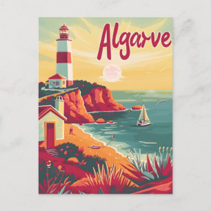 Algarve Vintage Postkarte