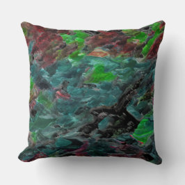 Algas ou corais do mar com efeito onda kissen