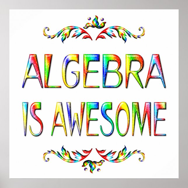 Algebra ist Phantastisch - ab $11.80 Poster (Vorne)