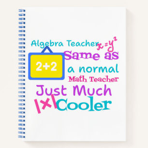 Algebra-Lehrer wie ein normaler Mathematiklehrer Notizbuch