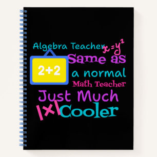 Algebra-Lehrer wie ein normaler Mathematiklehrer Notizbuch