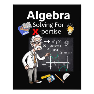 Algebra-Lösung für X-Fähigkeiten Fotodruck
