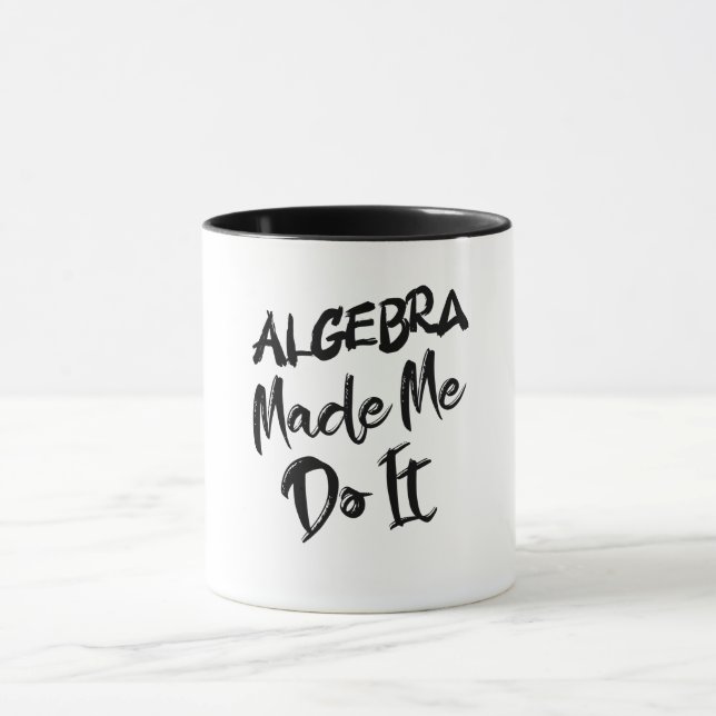Algebra machte mich dazu, es mit Mathe-Algebra-Leh Tasse (Zentrum)