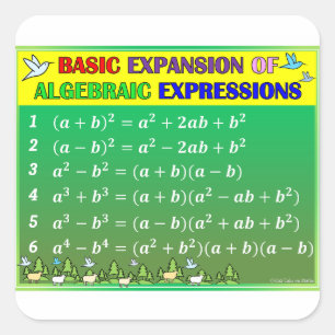 Algebra Math Classroom Stickers - Grünwald