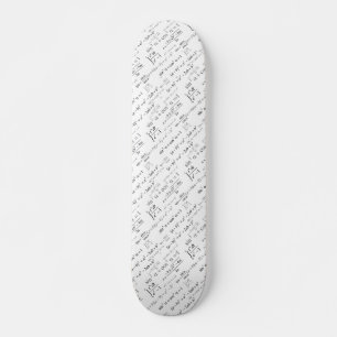 Algebra-Math-Gleichungsmuster Skateboard
