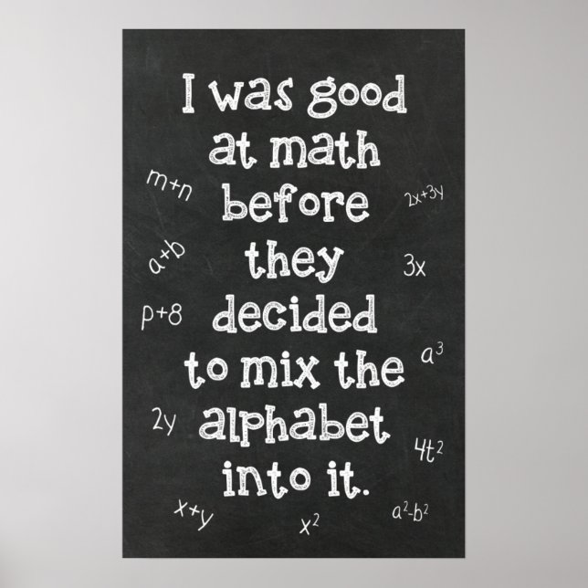 Algebra - Math Posters Poster (Vorne)