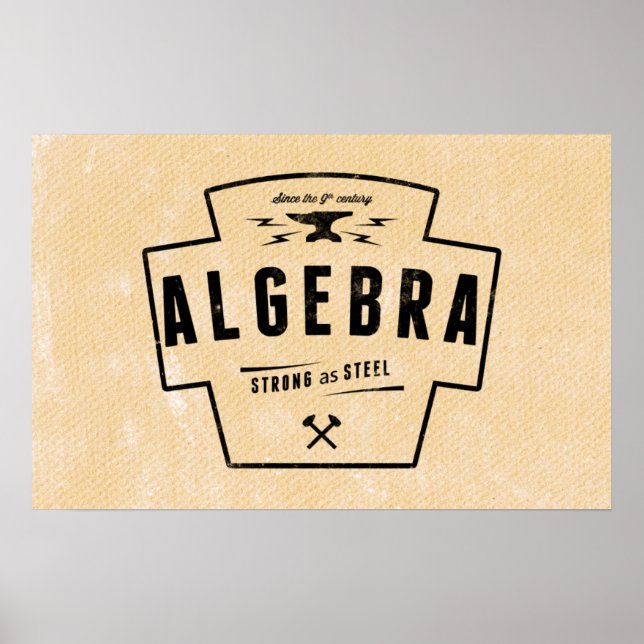 Algebra - Math Posters Poster (Vorne)