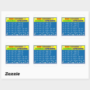 Algebra Math Sticker - Blue Ocean