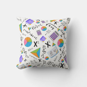 Algebra Math Symbols Muster Kissen