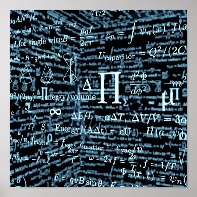 Algebra Mathematik Poster (Vorne)