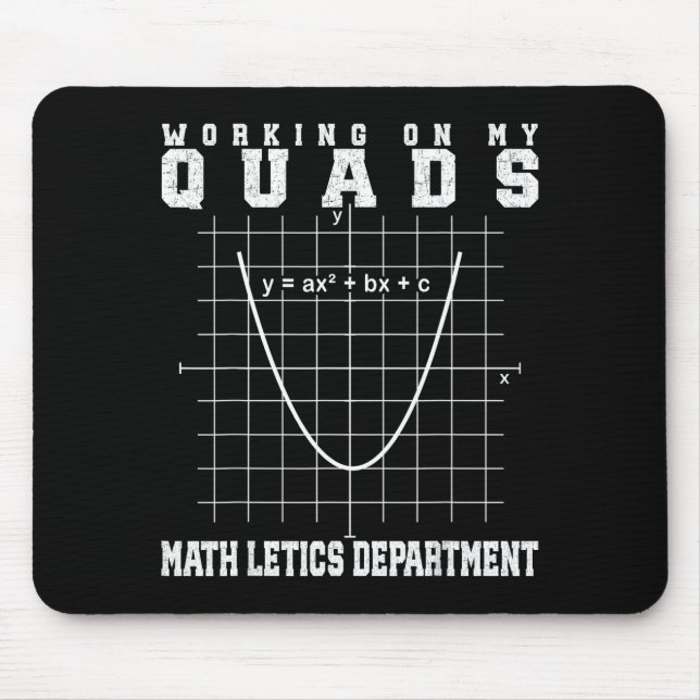 Algebra-Mathematik-Turnhalle-Lehrer Mathletics arb Mousepad (Vorne)