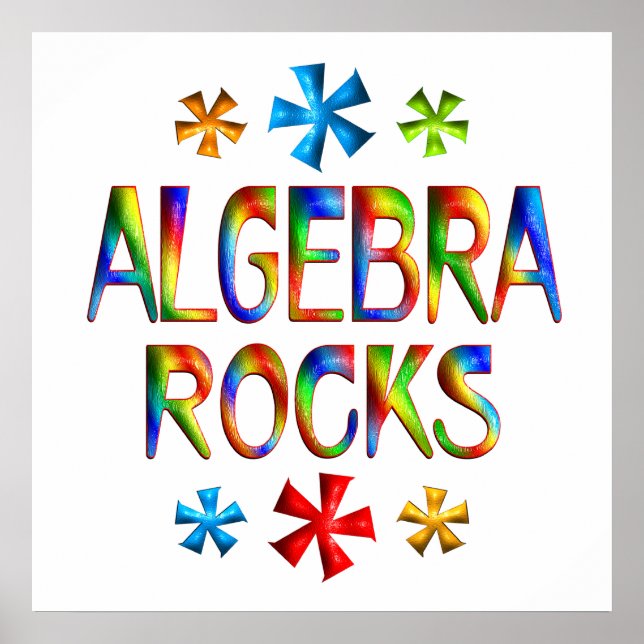 ALGEBRA ROCKS - Ab 11,80 $ Poster (Vorne)