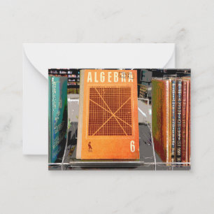 Algebra: Study Mathe und bleibe smart Mitteilungskarte