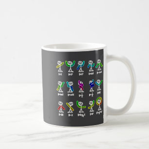 Algebra Tanz lustige Grafik Figuren Mathe  Kaffeetasse