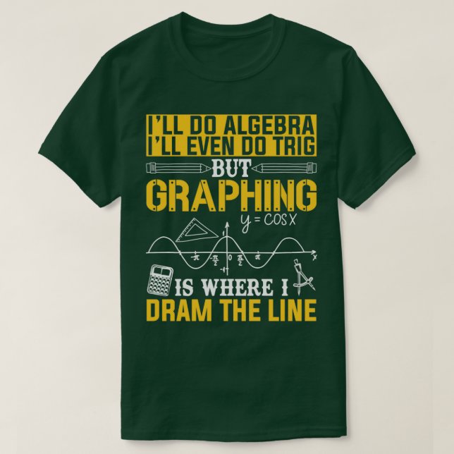 Algebra Trigonometrie Math Teacher Shirt (Design vorne)