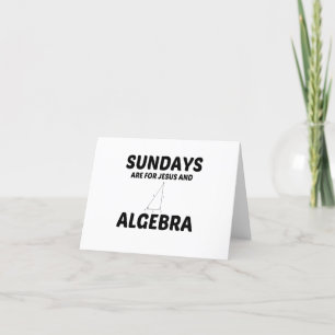 ALGEBRA UND JESUS SONNTAG DANKESKARTE