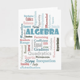 Algebra Vocabulary Karte