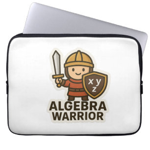 Algebra Warrior Sticker - Niedlicher Mathematiker Laptopschutzhülle