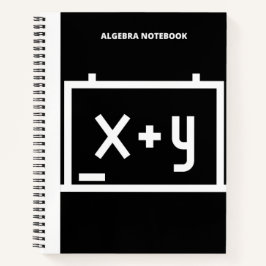 ALGEBRA X + Y NOTEBOOK NOTIZBUCH
