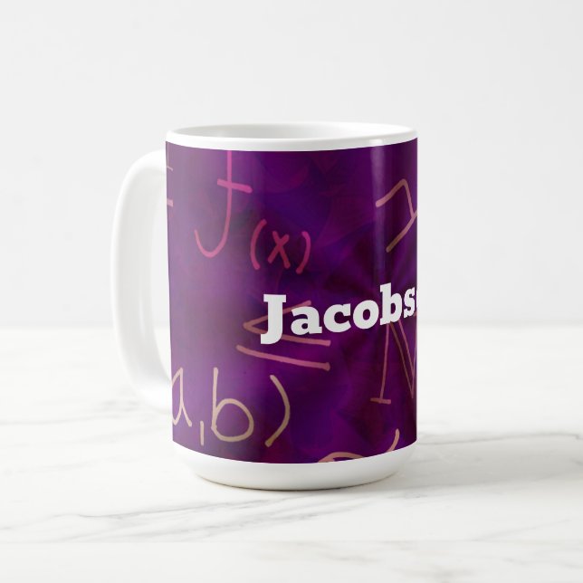 Algebraic Equations Math Kaffeetasse (Vorderseite Links)