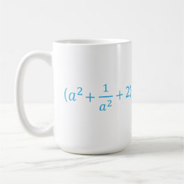 Algebraic Identity a^2 + 1 a^2 + 2 - 2  Math Equat Kaffeetasse