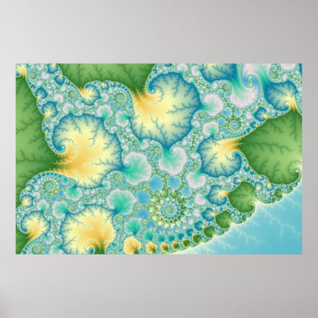 Algen - Fraktal Poster (Vorne)