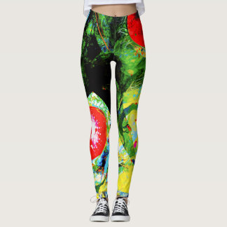 Algen mit rotem Diatom in Gelb Leggings