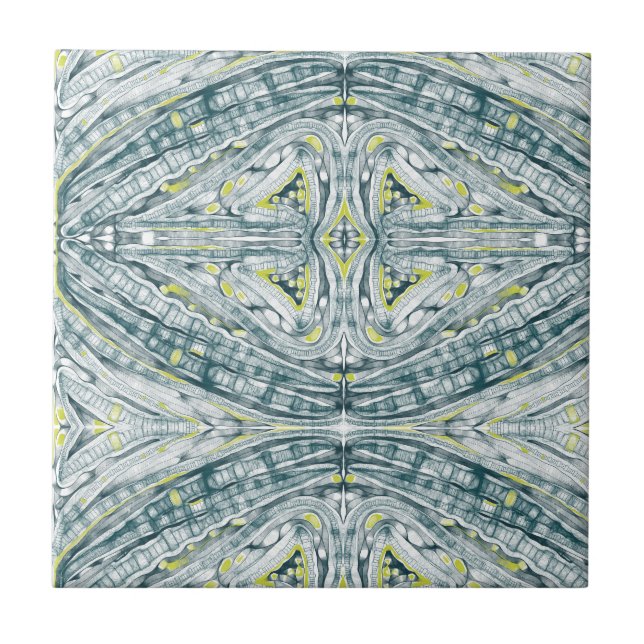 Algen unter Glas Fliese (Vorderseite)