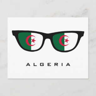Algeria Shades benutzerdefinierte Text- und Farbpo Postkarte