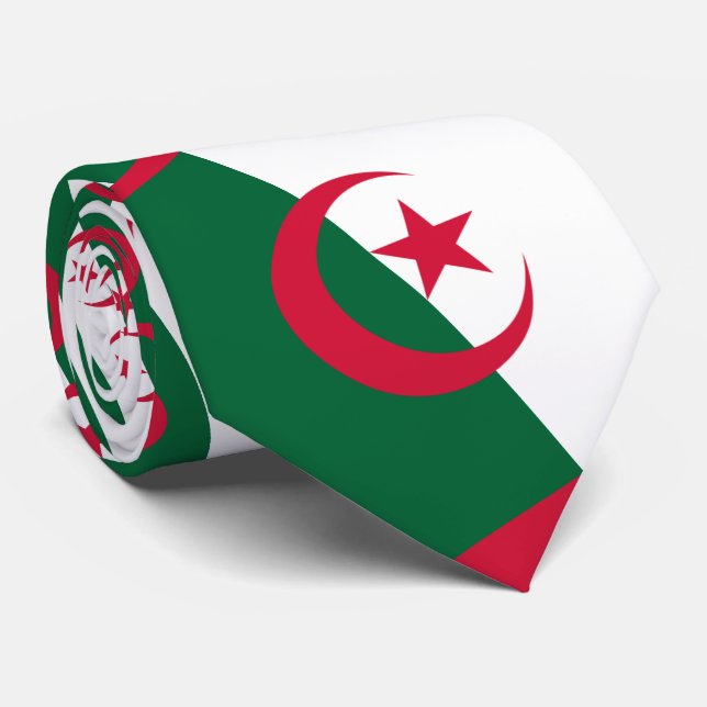 Algerian Flag Krawatte (Gerollt)
