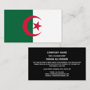 Algerian Flag Visitenkarte