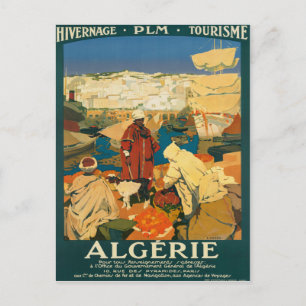 Algerie - Algerien Vintage Reiseplakat Postkarte
