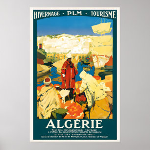 Algerien Afrika Vintage Reiseplakat Fine Art Poster