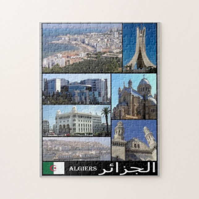 Algerien - Algerien - I Liebe - Puzzle (Vertikal)