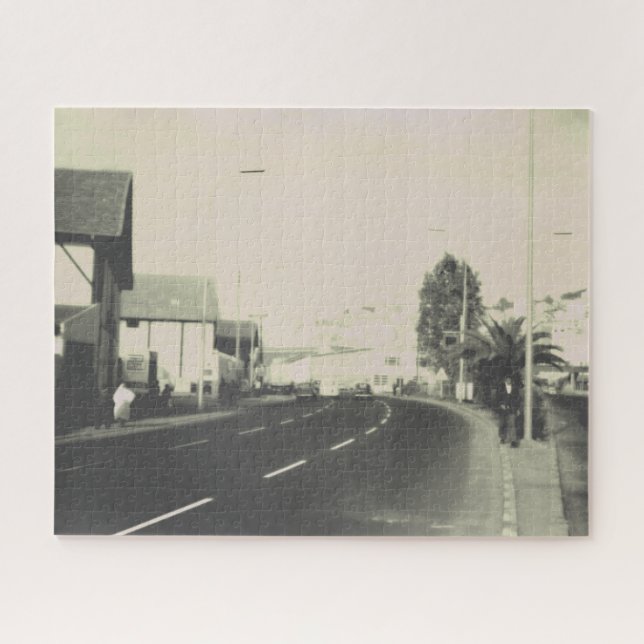 Algerien Algier Straße Gebäude vintage Puzzle (Horizontal)