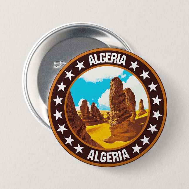 Algerien Button (Vorne & Hinten)