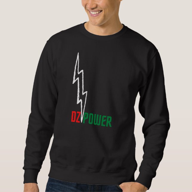 Algerien DZ Power, Red DZ & Green Power Sweatshirt (Vorderseite)